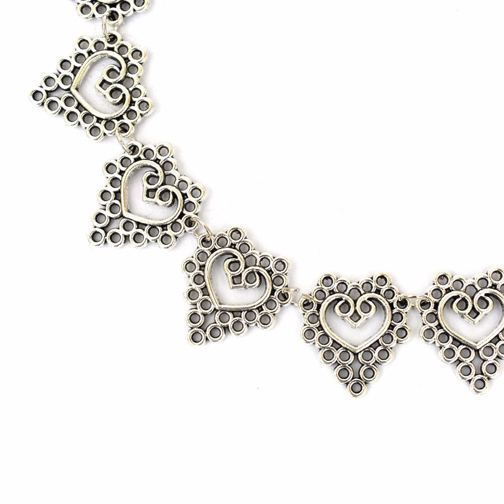 Silver Filigree Choker - Joker & Witch