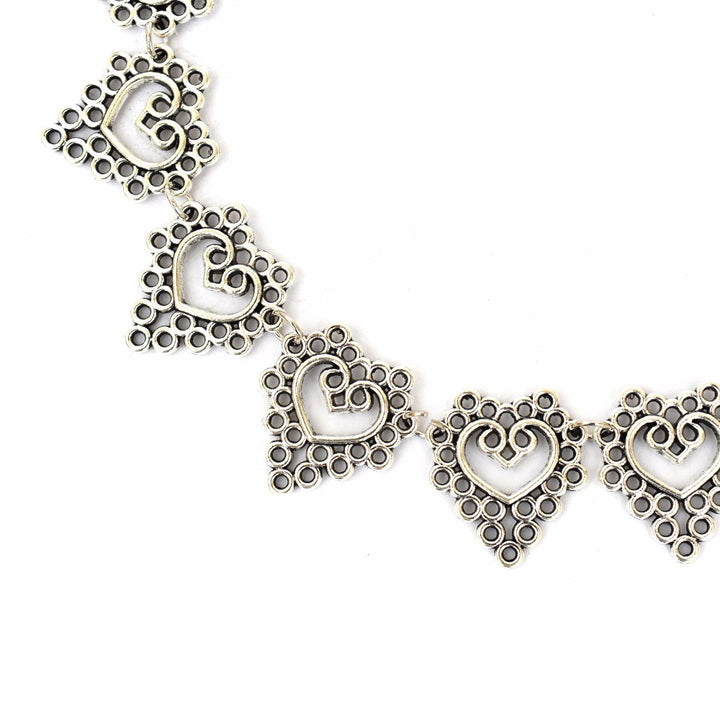 Silver Filigree Choker - Joker & Witch