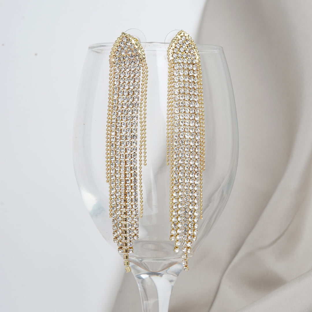 Ripley Gold Curtain Earring