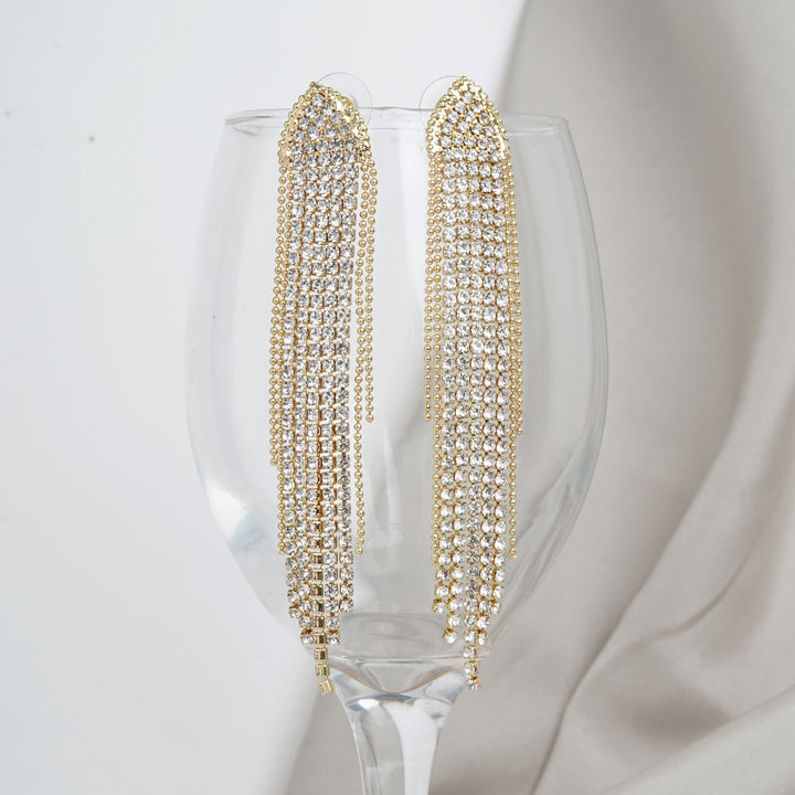 Ripley Gold Curtain Earring