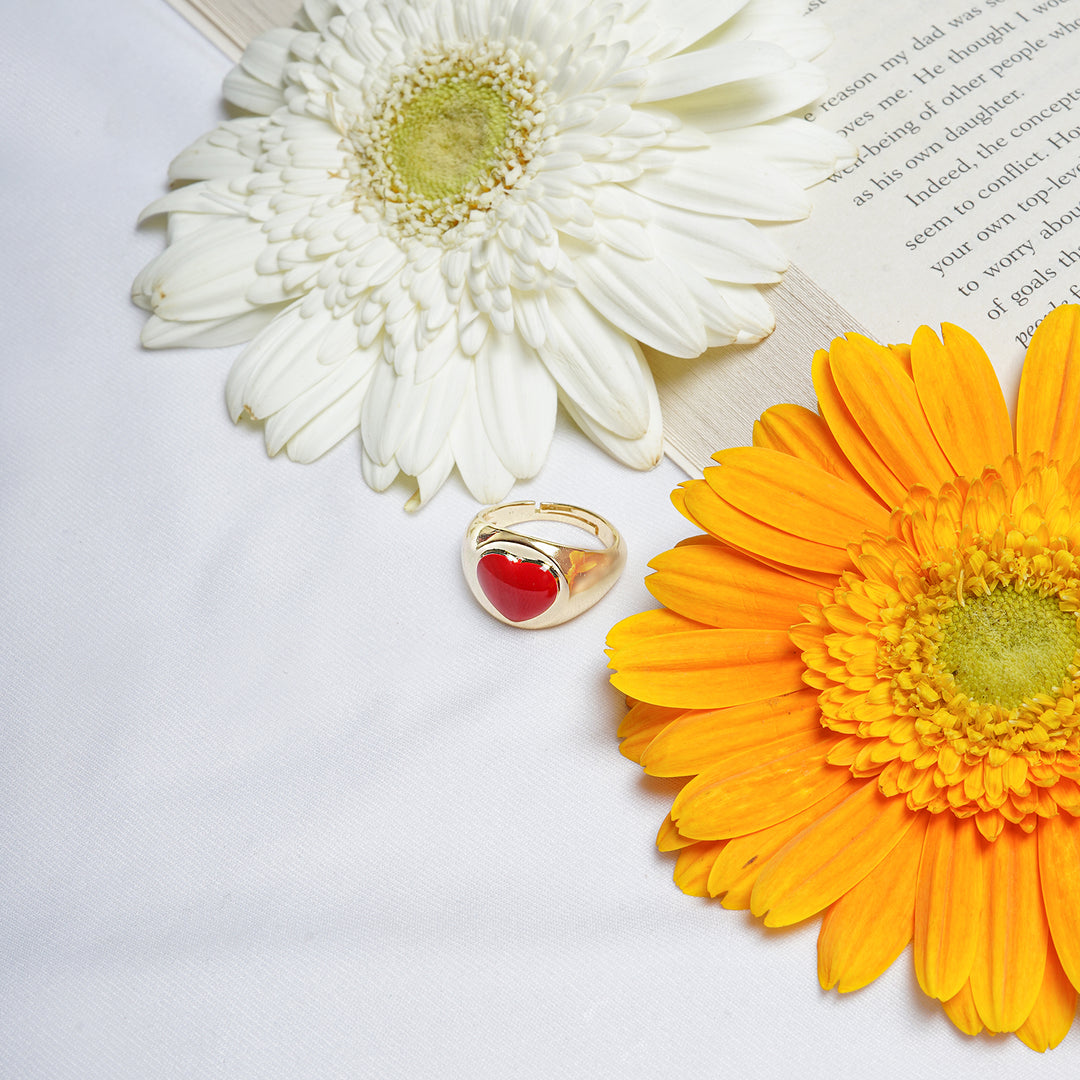 I Heart Red Colour Pop Ring