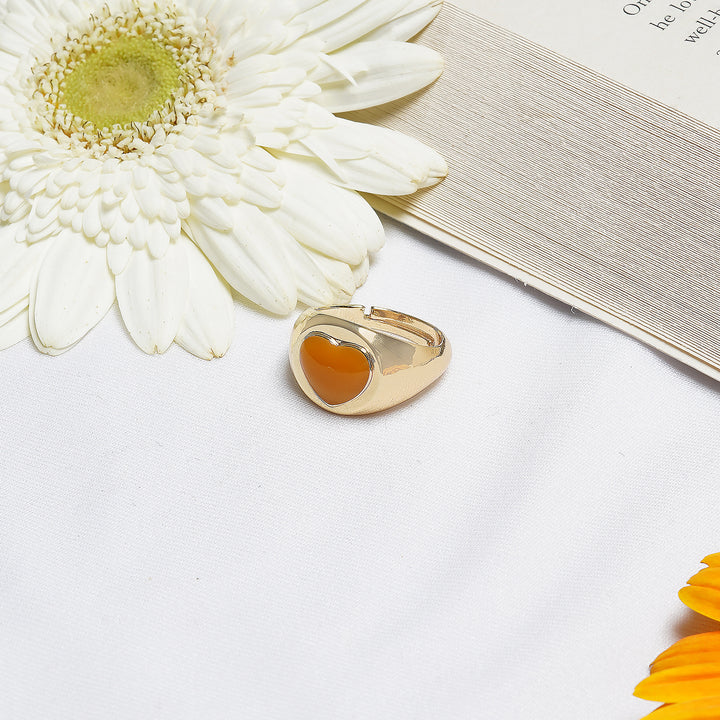 I Heart Yellow Colour Pop Ring