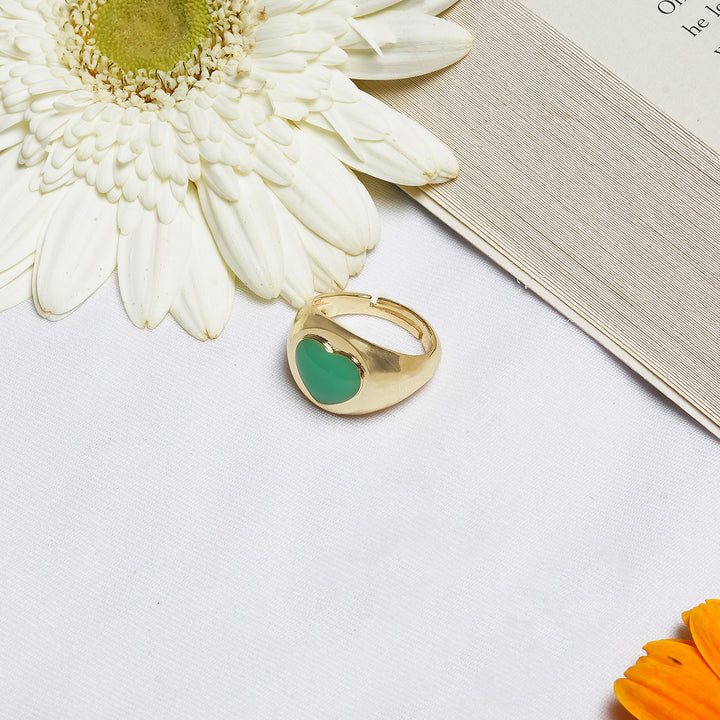 I Heart Green Colour Pop Ring