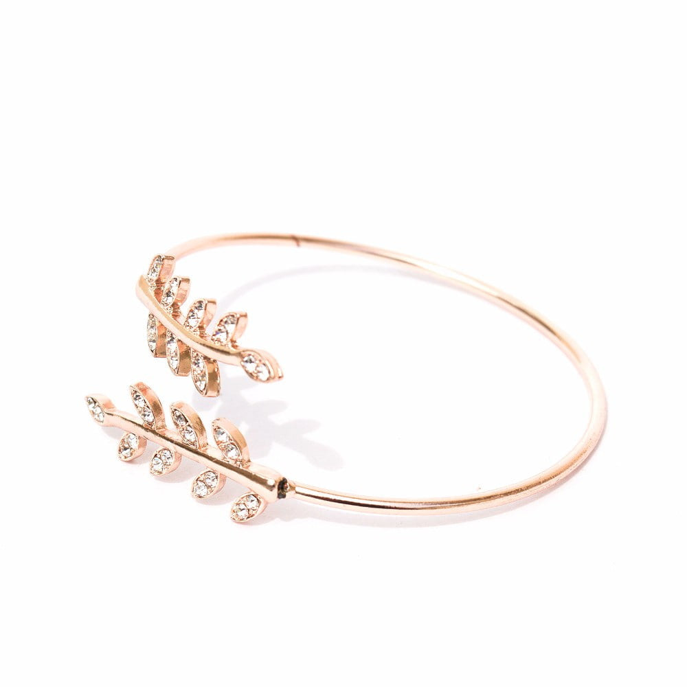 Grecian Leaves Rosegold Bracelet - Joker & Witch