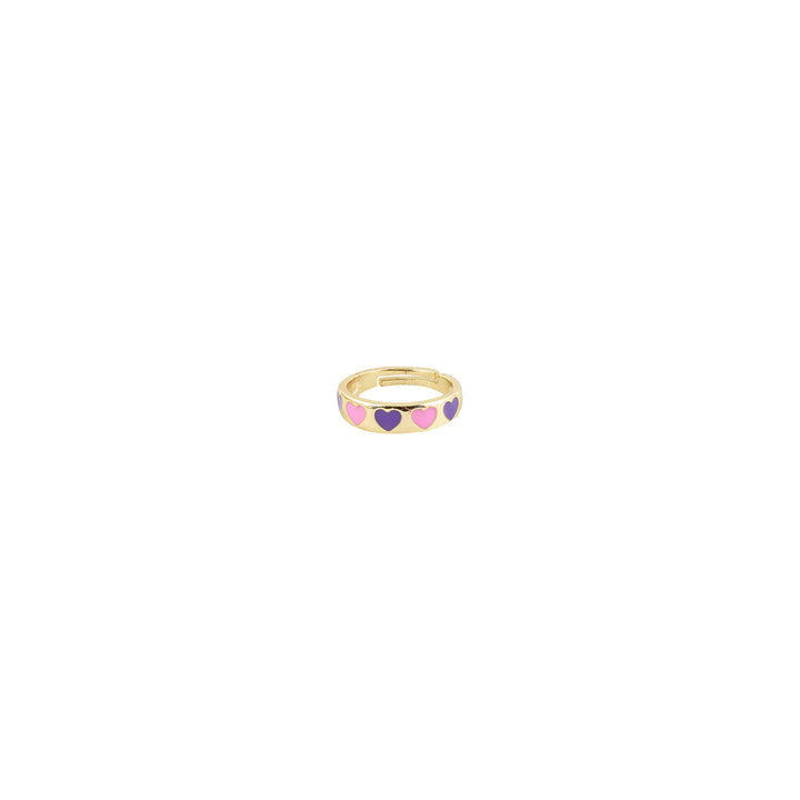 Cara Pink And Purple Multicolour Ring