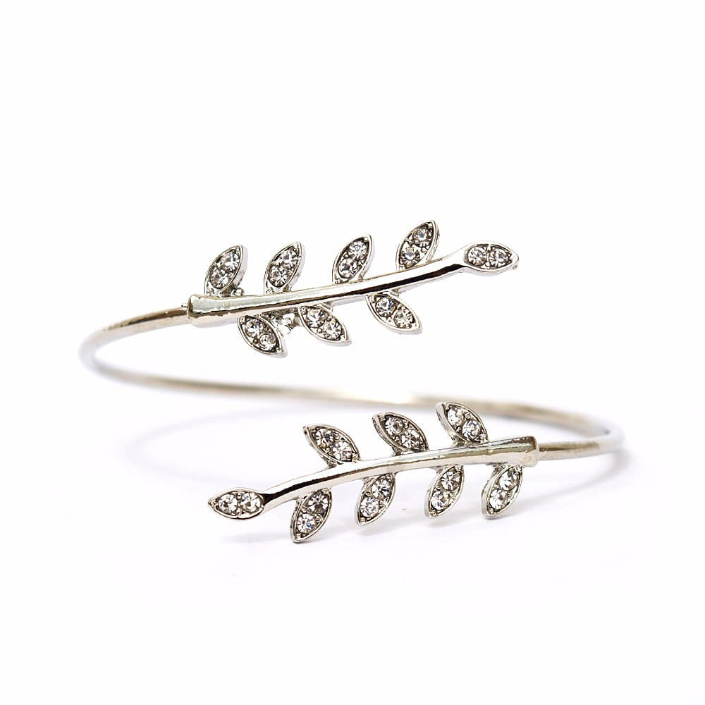 Grecian Leaves Silver Bracelet - Joker & Witch