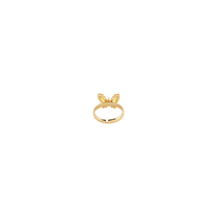 Mabel Butterfly Yellow Stone Ring