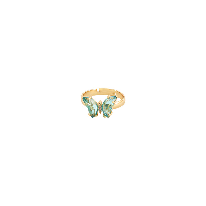 Mabel Butterfly Blue Stone Ring
