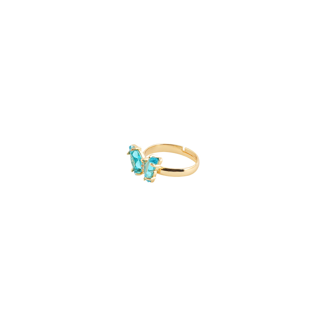 Mabel Butterfly Blue Stone Ring