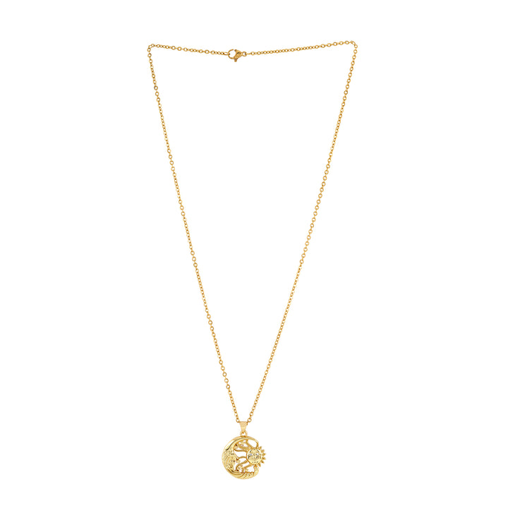 Magus Sun And Moon Gold Necklace