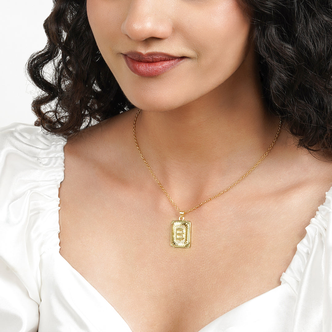 Daze Alphabet B Necklace
