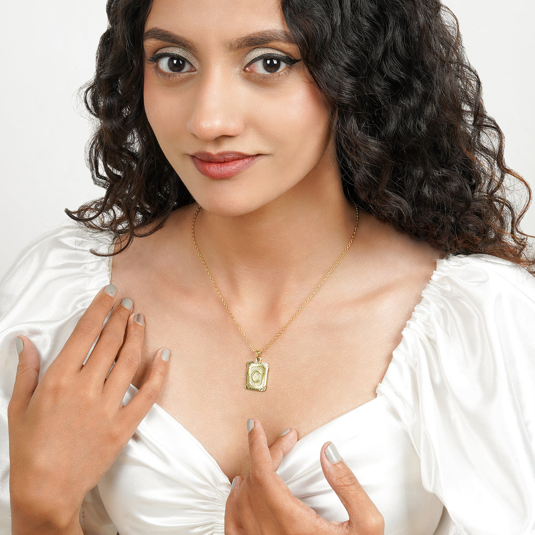 Daze Alphabet C Necklace
