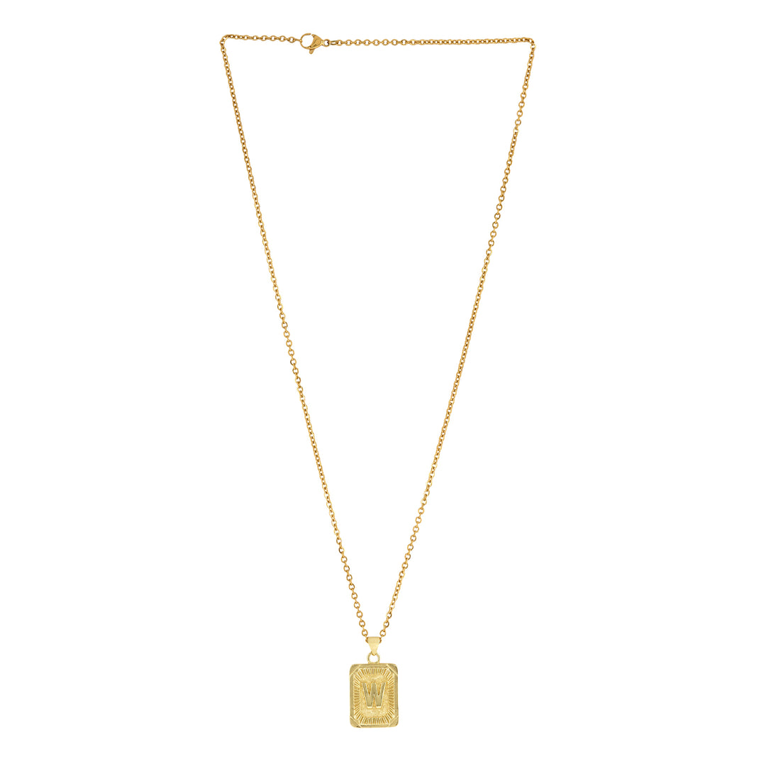 Daze Alphabet W Necklace
