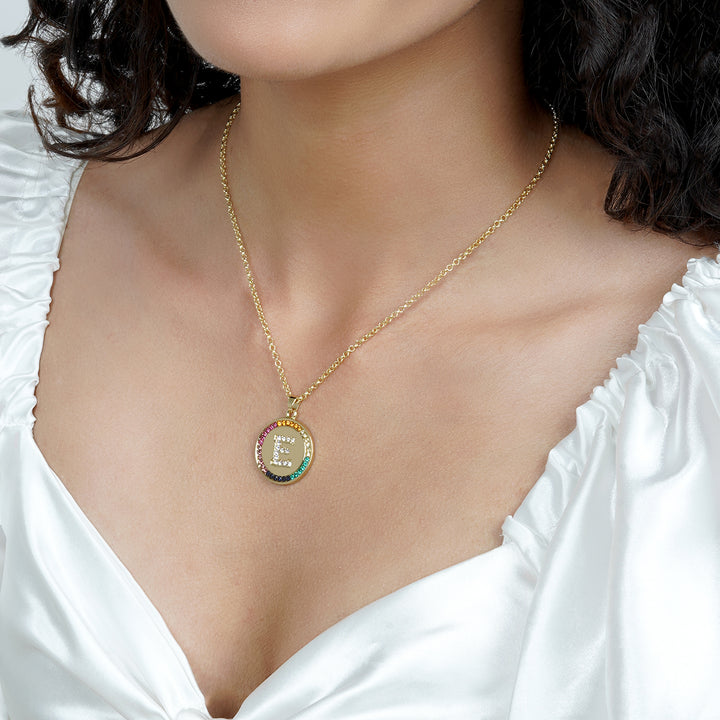 Starlet Alphabet E Necklace