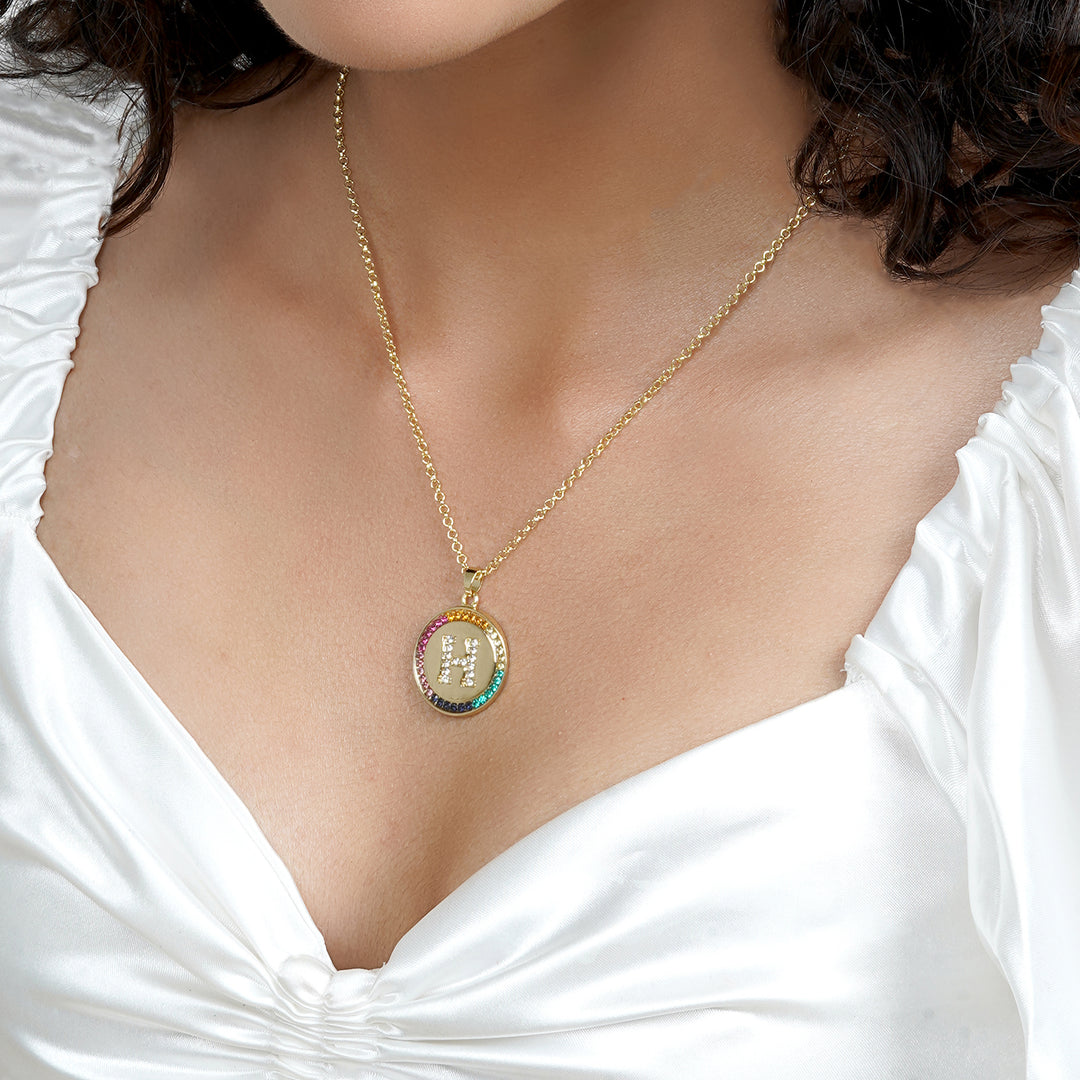 Starlet Alphabet H Necklace