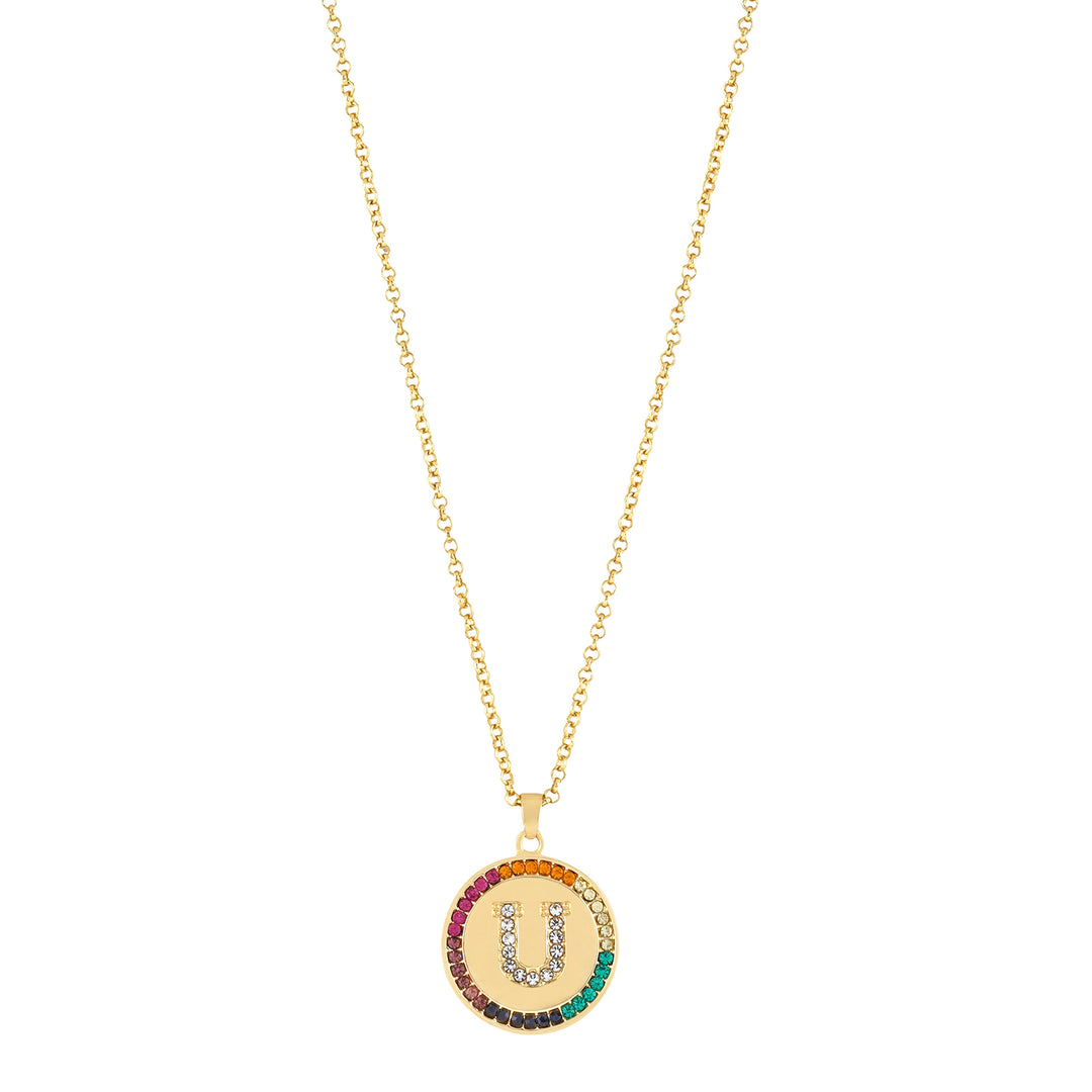 Starlet Alphabet U Necklace
