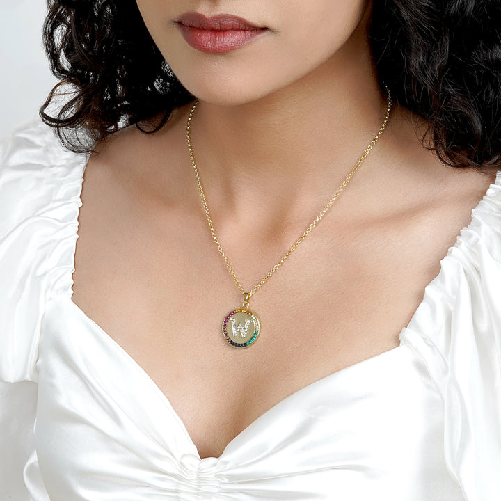 Starlet Alphabet W Necklace