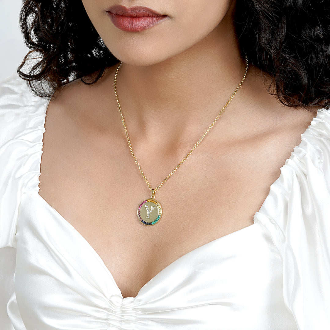 Starlet Alphabet Y Necklace