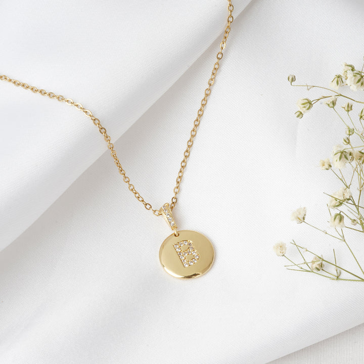 Silken Alphabet B Necklace
