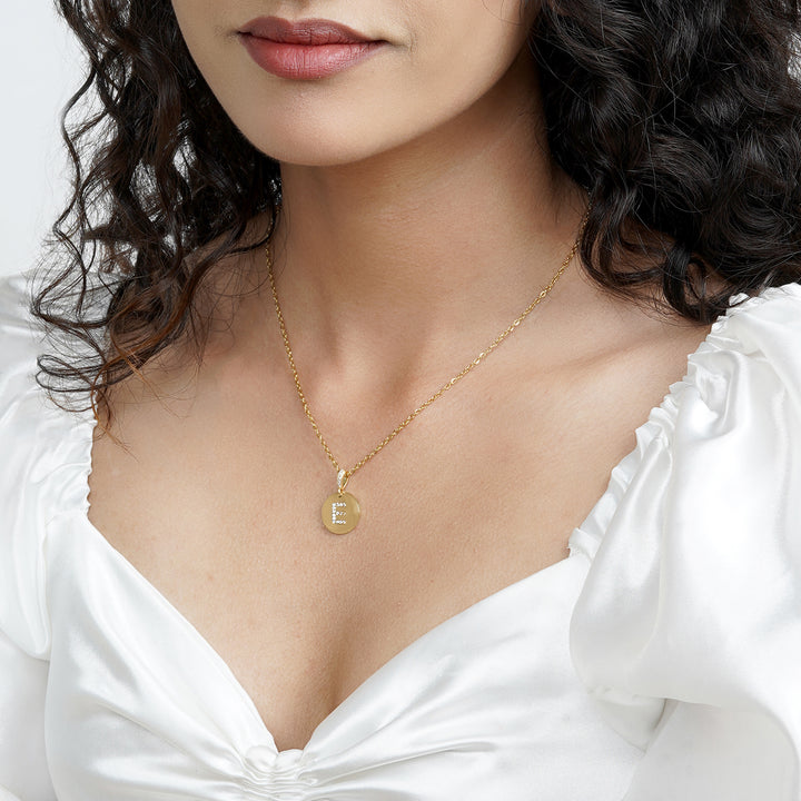 Silken Alphabet E Necklace