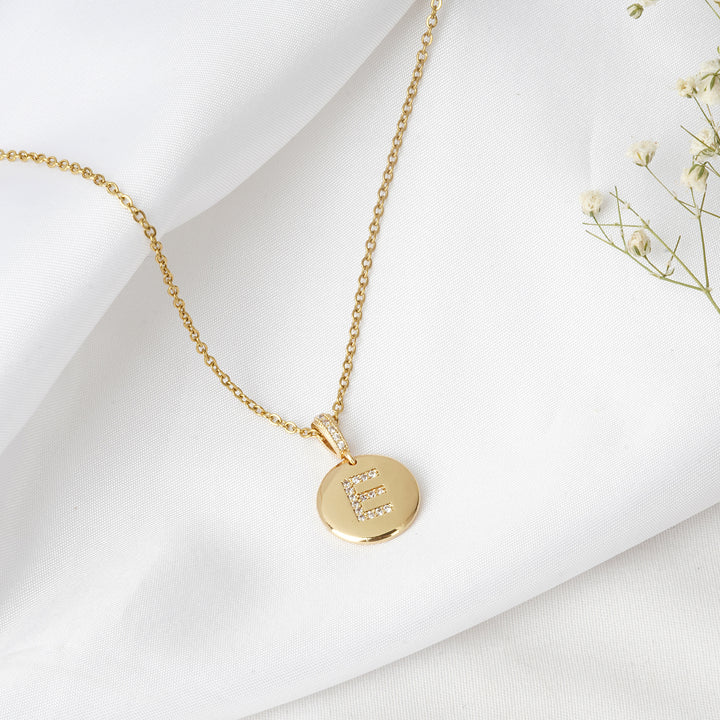 Silken Alphabet E Necklace