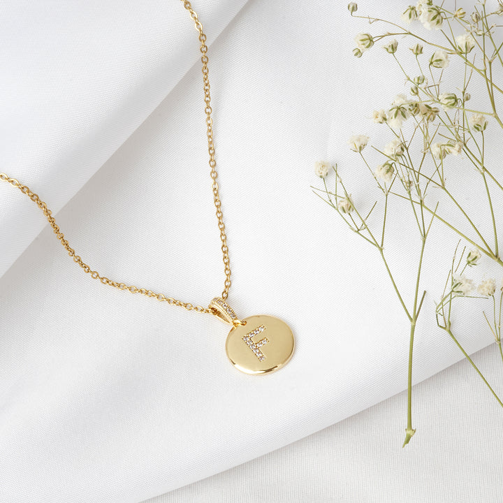 Silken Alphabet F Necklace
