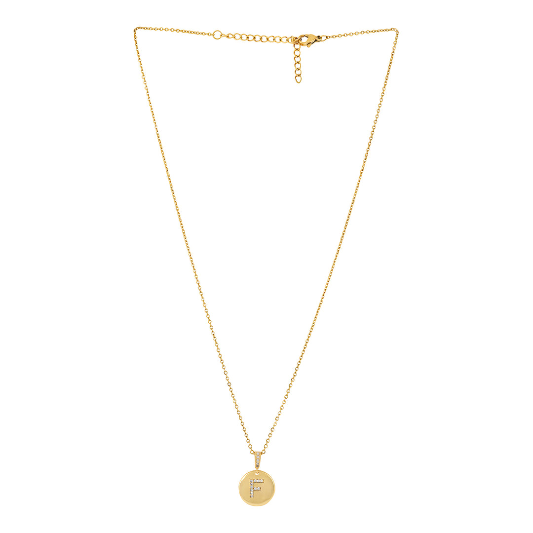 Silken Alphabet F Necklace