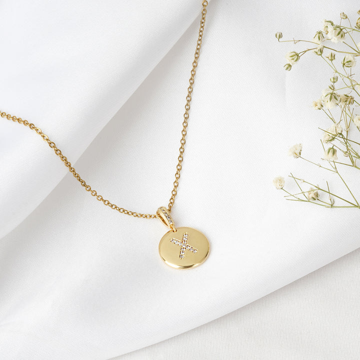 Silken Alphabet X Necklace
