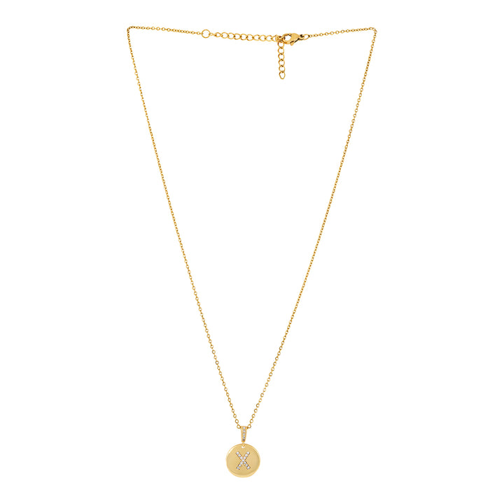 Silken Alphabet X Necklace