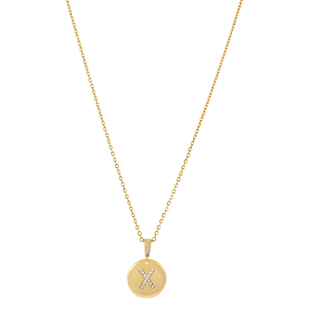 Silken Alphabet X Necklace