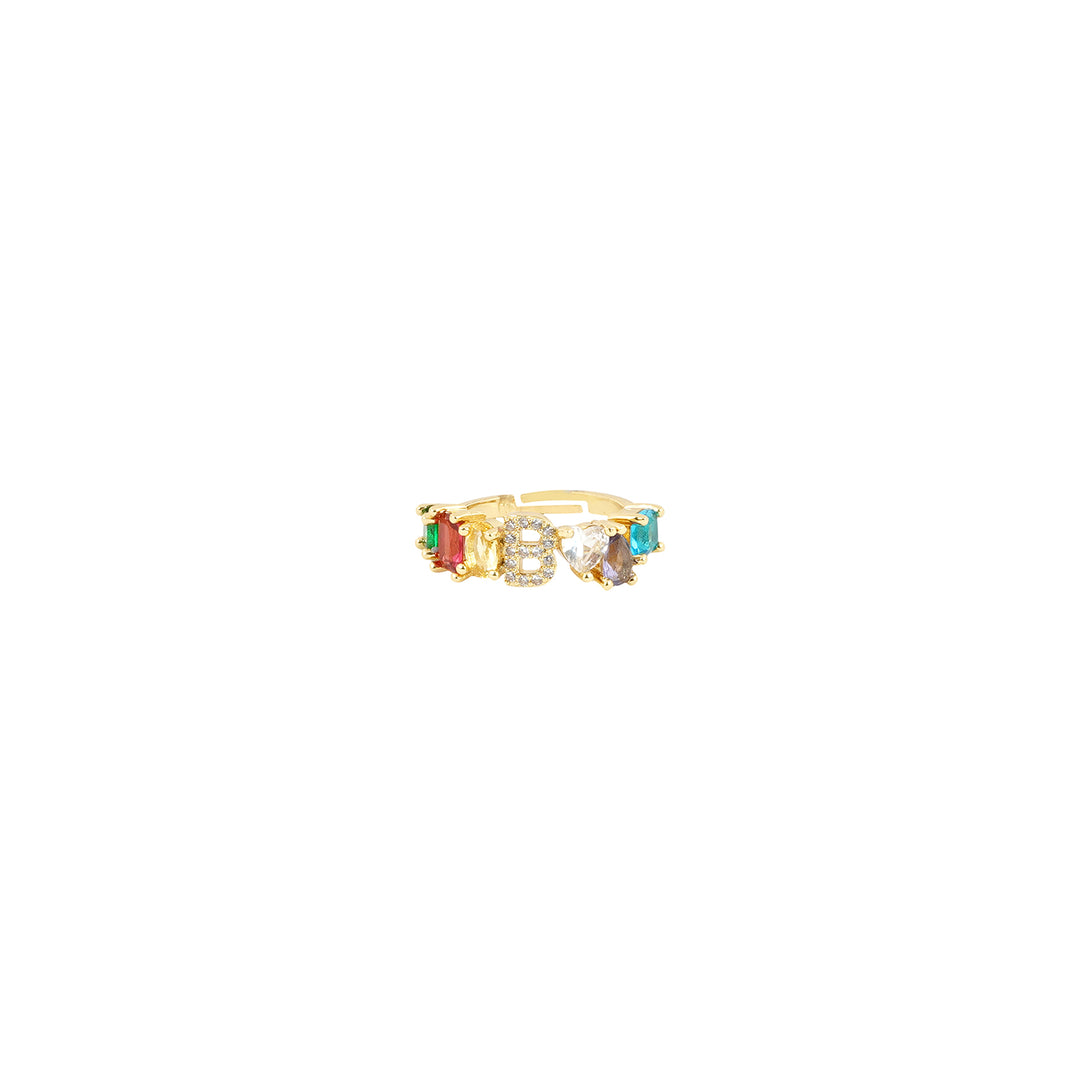 Lowe Multicolour Alphabet B Ring