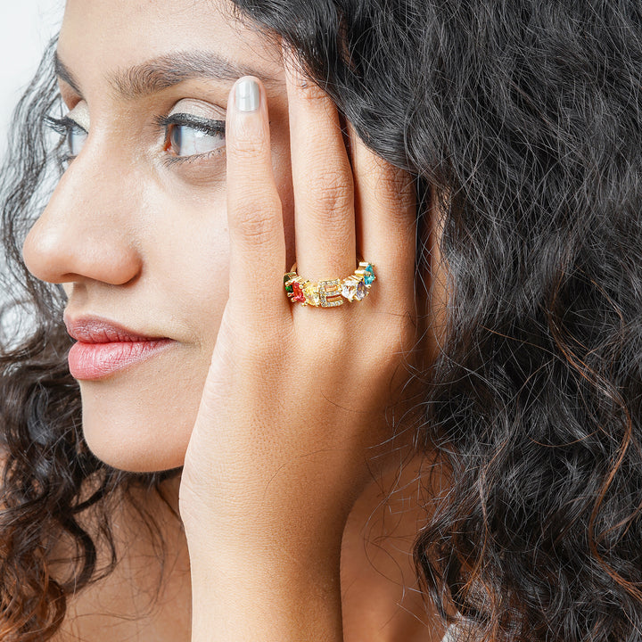 Lowe Multicolour Alphabet E Ring