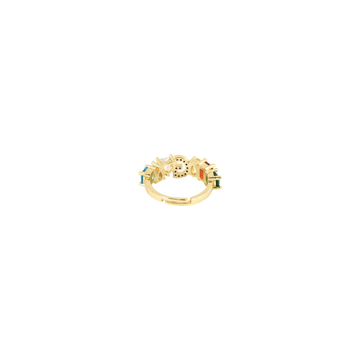 Lowe Multicolour Alphabet G Ring