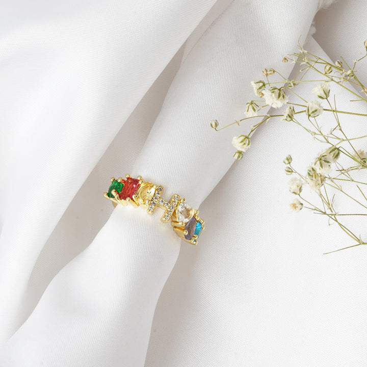 Lowe Multicolour Alphabet H Ring