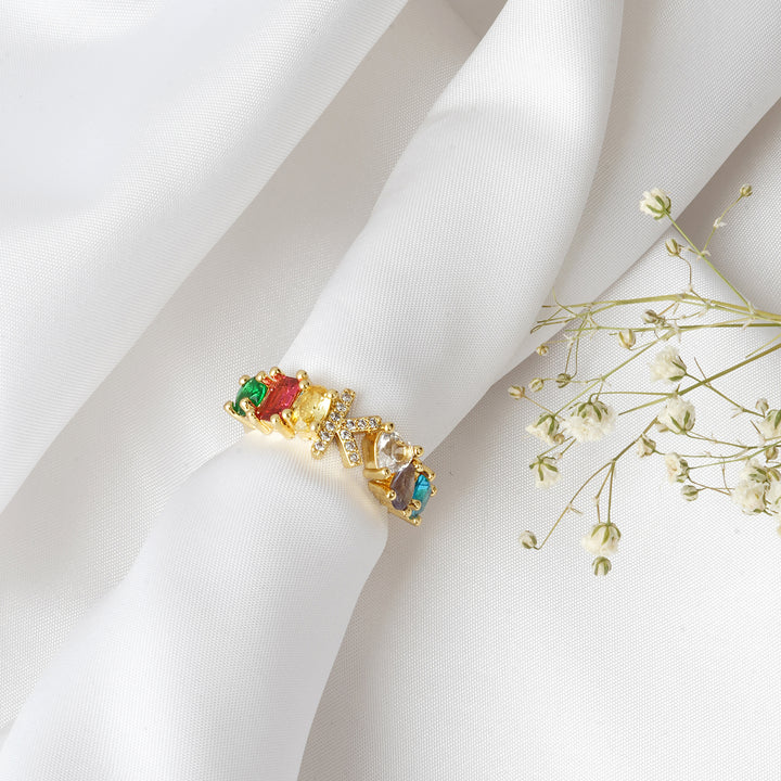 Lowe Multicolour Alphabet K Ring