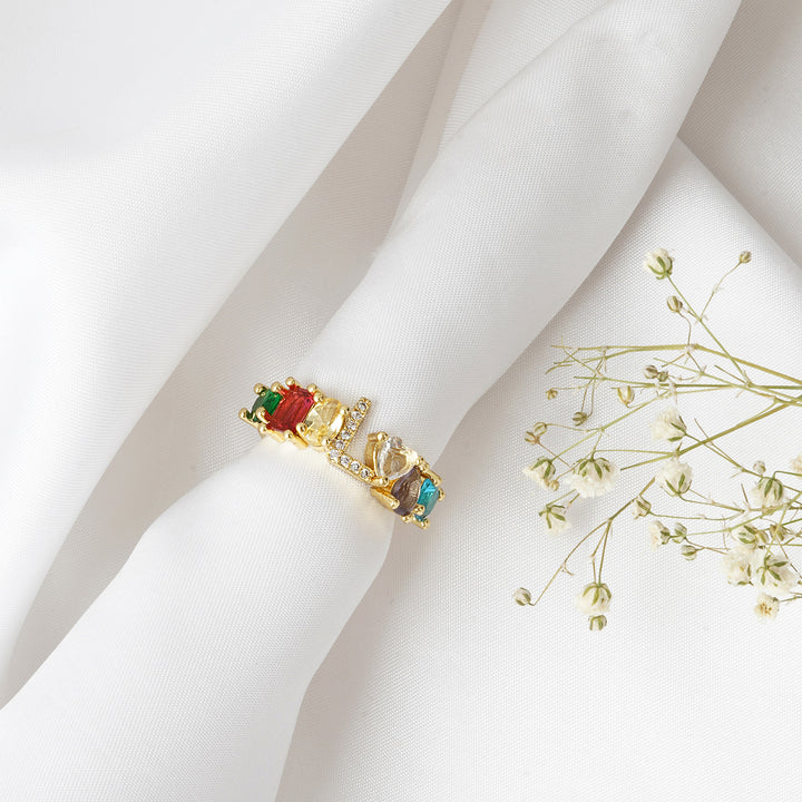 Lowe Multicolour Alphabet L Ring