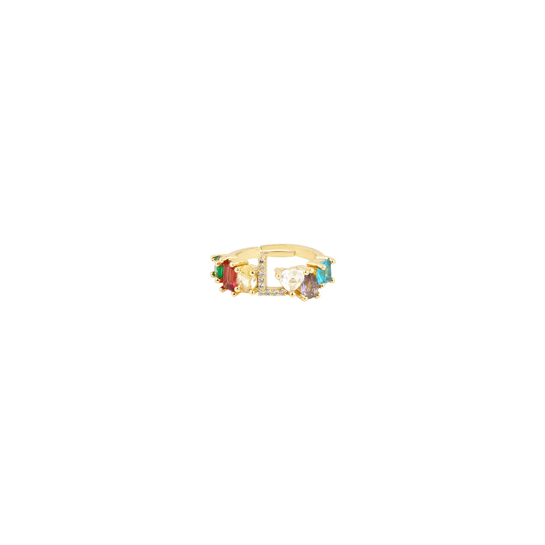 Lowe Multicolour Alphabet L Ring