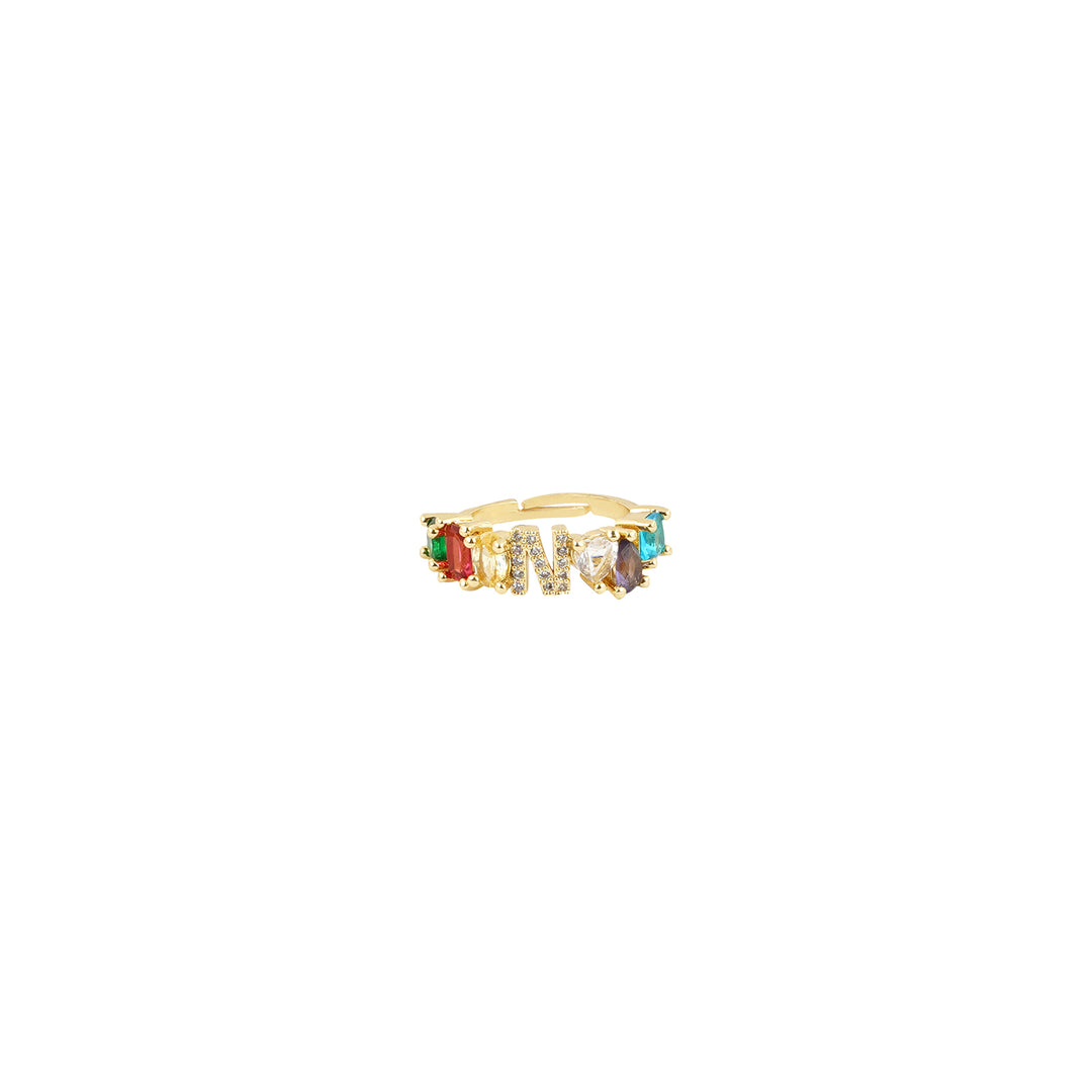 Lowe Multicolour Alphabet N Ring