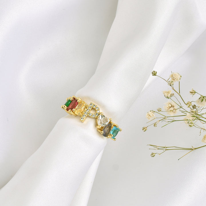 Lowe Multicolour Alphabet P Ring