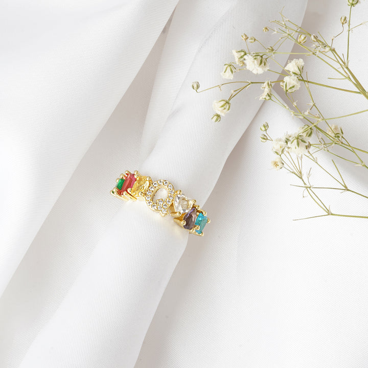 Lowe Multicolour Alphabet Q Ring