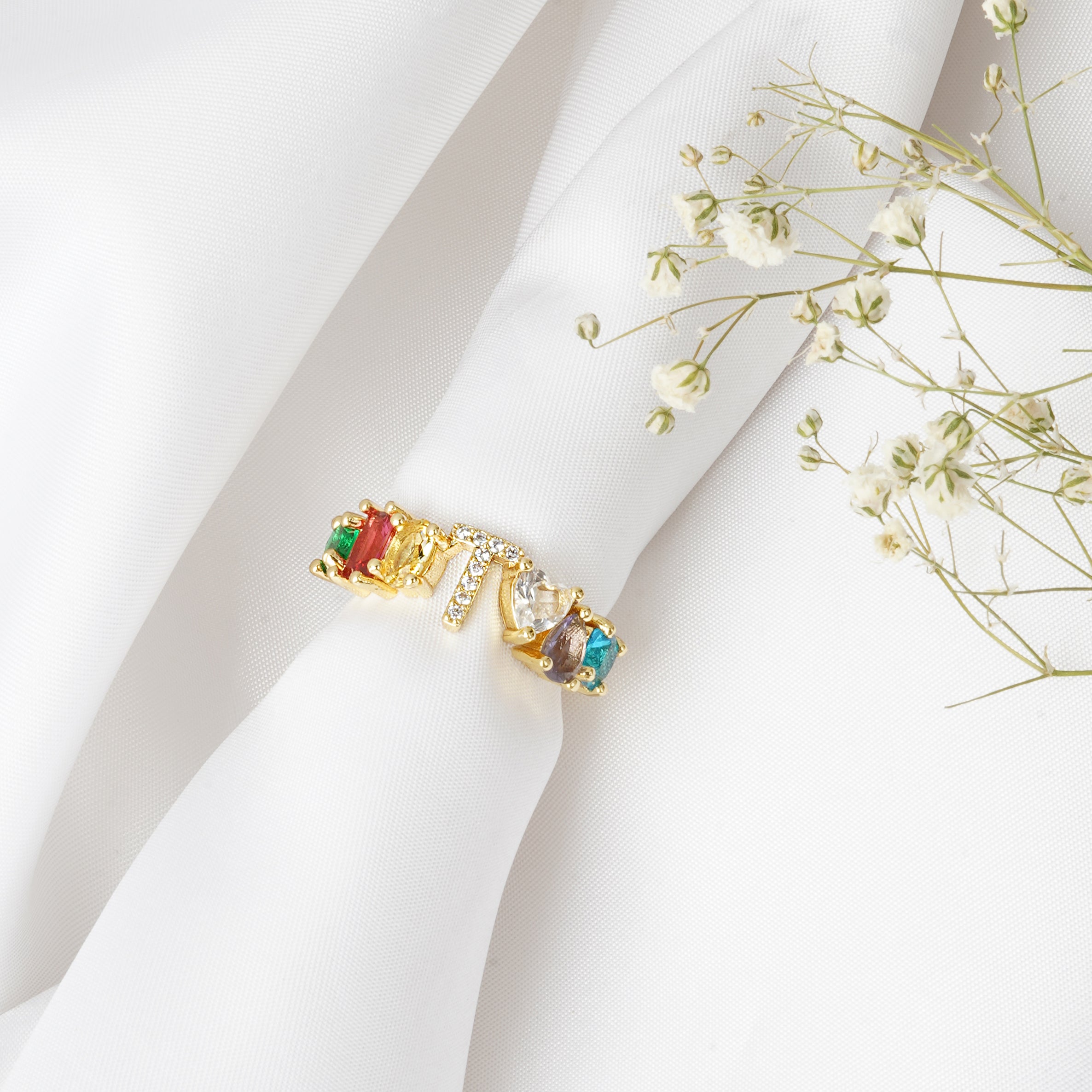 T Rings Pinterest Joker & Witch Lowe Multicolour Alphabet T Ring For Women