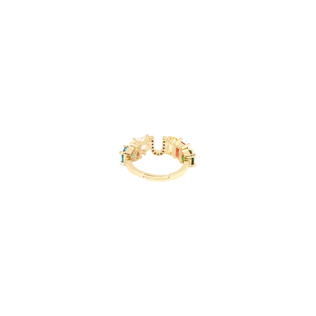 Lowe Multicolour Alphabet U Ring