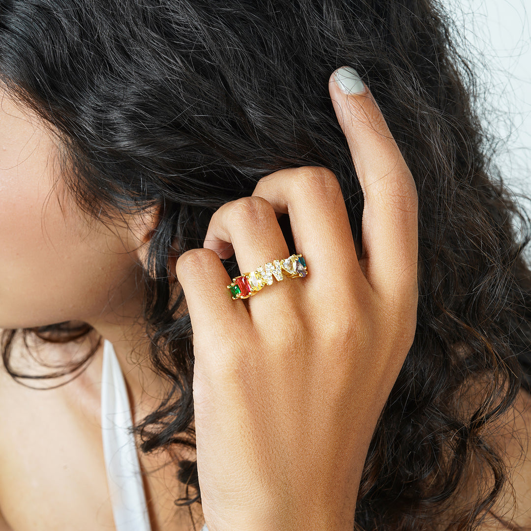 Lowe Multicolour Alphabet W Ring