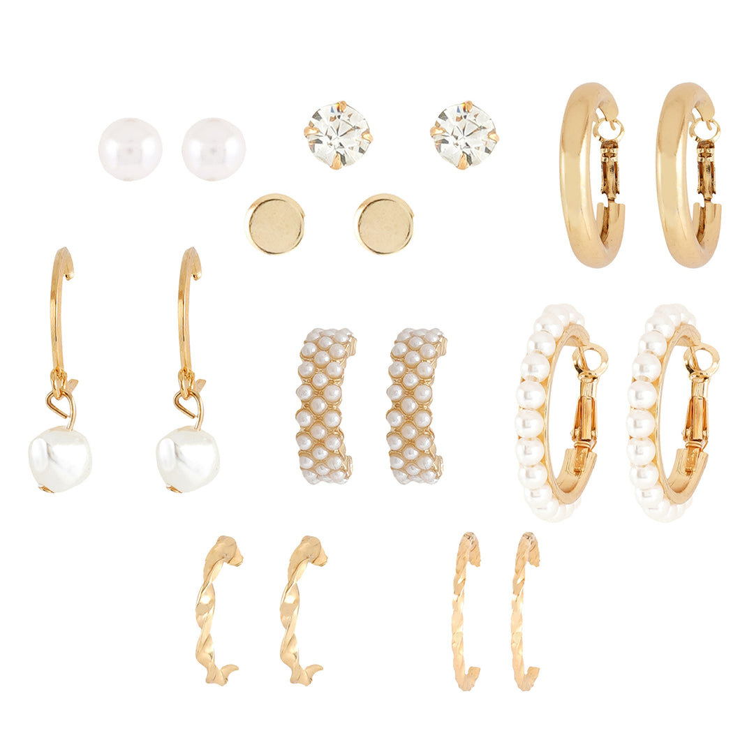 Meridia Gold Hoop Set