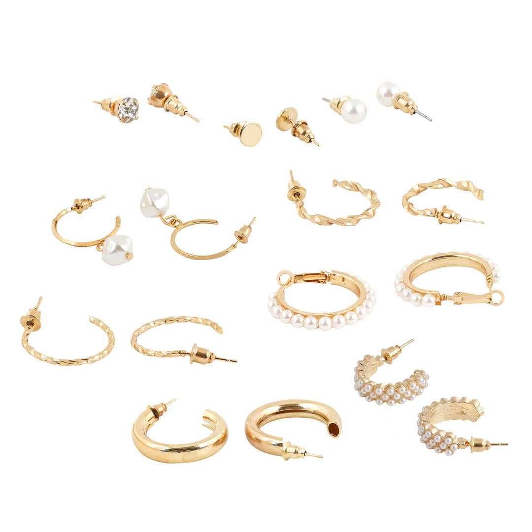 Meridia Gold Hoop Set