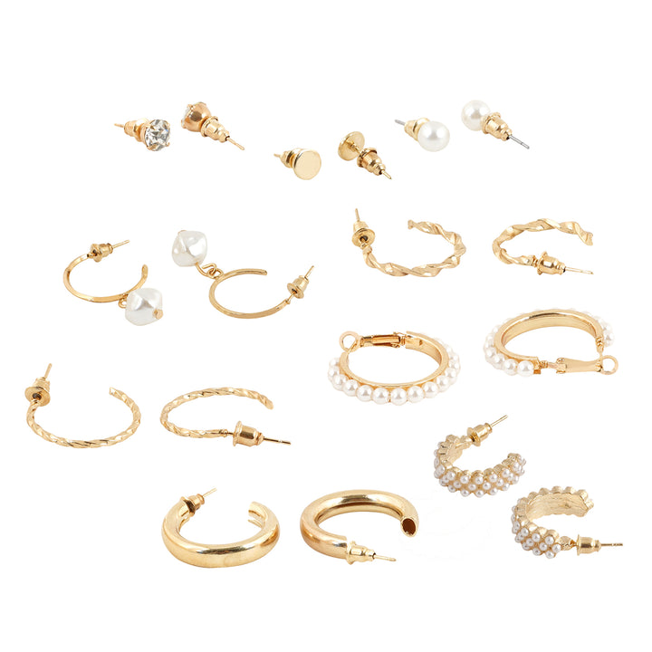 Meridia Gold Hoop Set