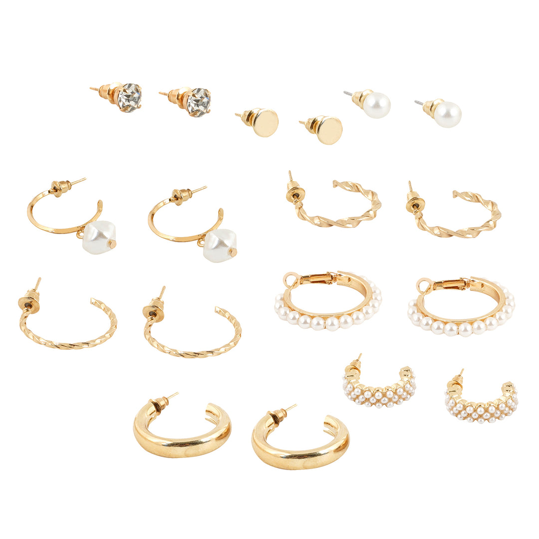Meridia Gold Hoop Set