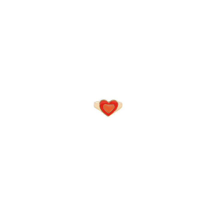 Ellery Orange Heart Ring