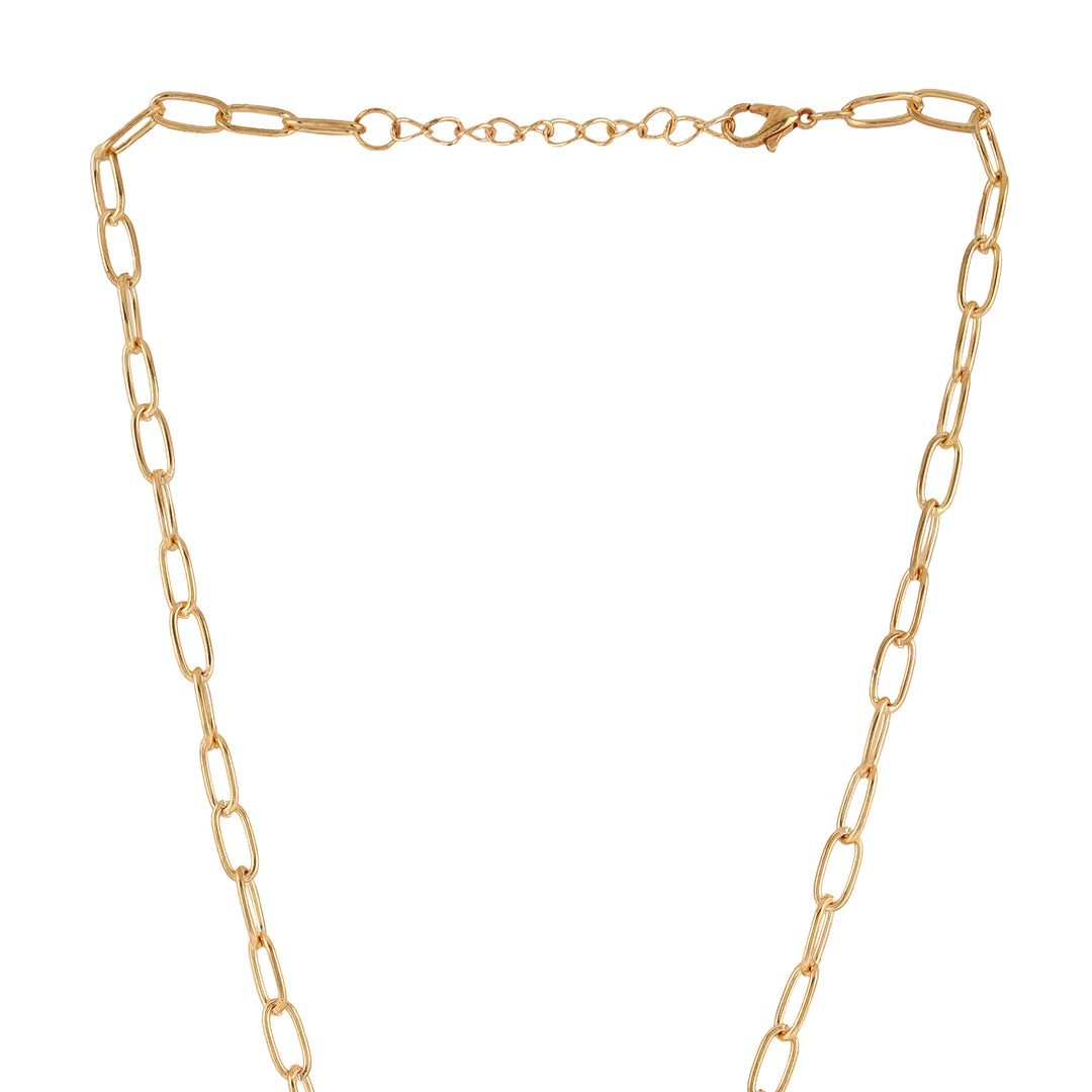 Faye Orange Heart Necklace