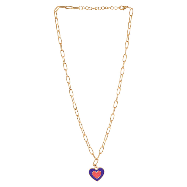 Faye Blue Heart Necklace